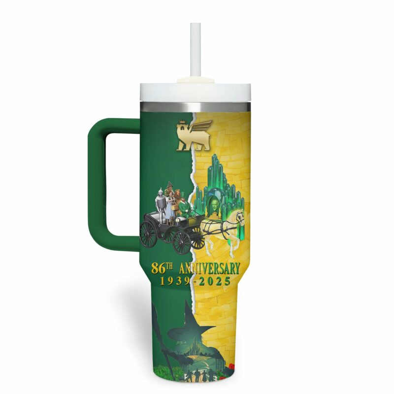 The Wizard of Oz Movies Custom Stanley Quencher 40oz Stainless Steel Tumbler With Handle - Threewoofs - Image 3