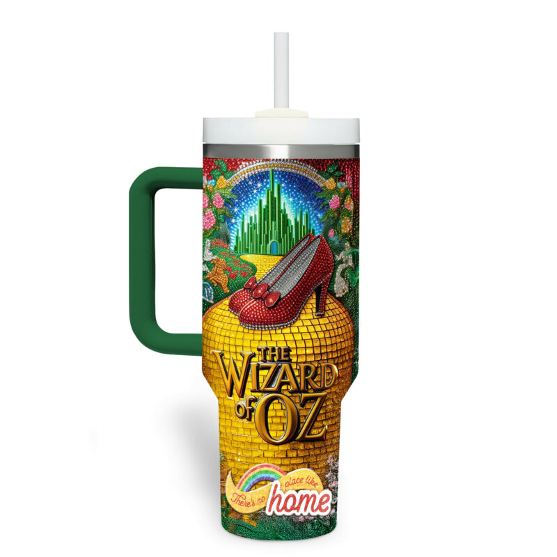 The Wizard of Oz Movies Custom Stanley Quencher 40oz Stainless Steel Tumbler With Handle - Threewoofs - Image 3