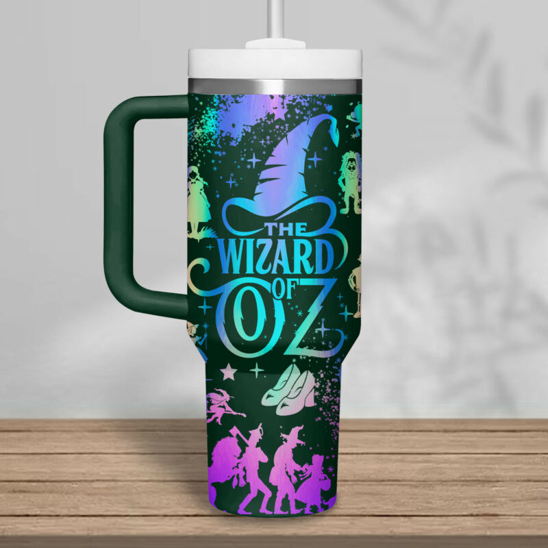 The Wizard of Oz Movies Custom Stanley Quencher 40oz Stainless Steel Tumbler With Handle - Threewoofs - Image 2