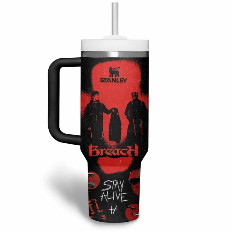 Twenty One Pilots Music Custom Stanley Quencher 40oz Stainless Steel Tumbler With Handle - Threewoofs - Image 3