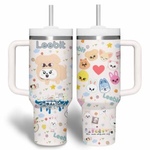 Stray Kids Music Custom Stanley Quencher 40oz Stainless Steel Tumbler With Handle - Threewoofs