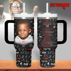 Lil Wayne Music Custom Stanley Quencher 40oz Stainless Steel Tumbler With Handle - Threewoofs