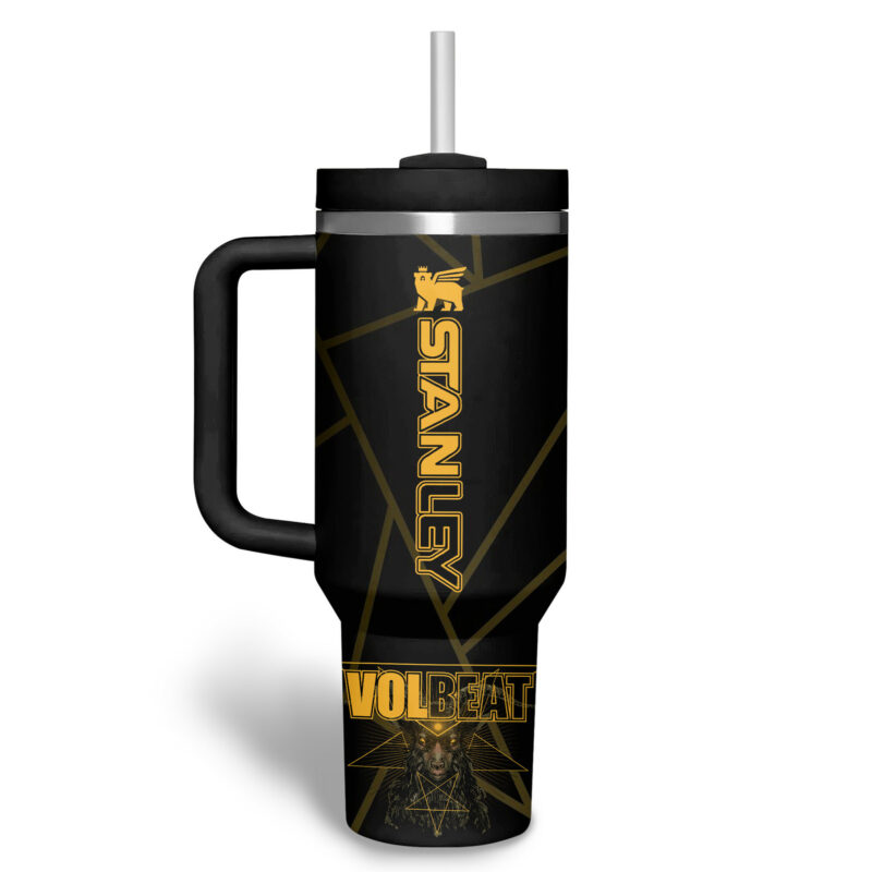 Volbeat Band Music Custom Stanley Quencher 40oz Stainless Steel Tumbler With Handle - Threewoofs - Image 3