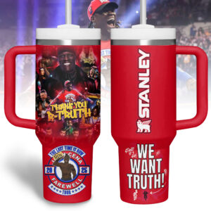 We Want Truth Sports Custom Stanley Quencher 40oz Stainless Steel Tumbler With Handle - Threewoofs