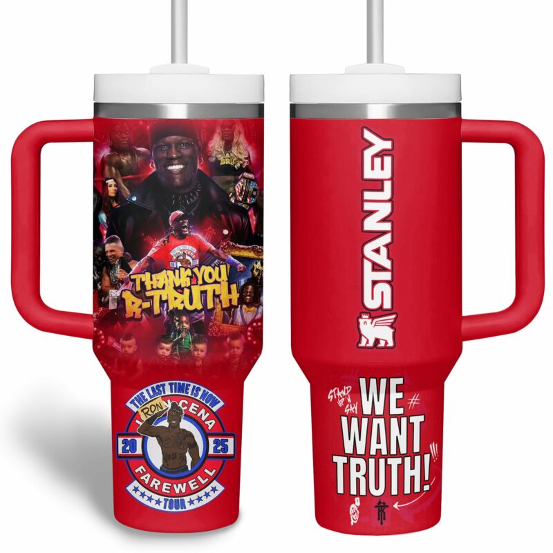 We Want Truth Sports Custom Stanley Quencher 40oz Stainless Steel Tumbler With Handle - Threewoofs - Image 4