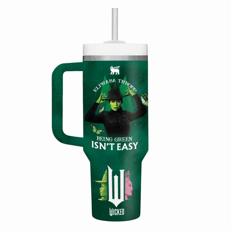 Wicked Movies Custom Stanley Quencher 40oz Stainless Steel Tumbler With Handle - Threewoofs - Image 2