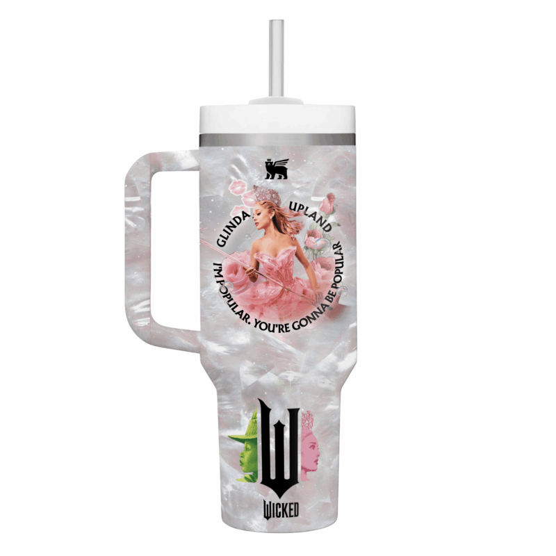 Wicked Movies Custom Stanley Quencher 40oz Stainless Steel Tumbler With Handle - Threewoofs - Image 2