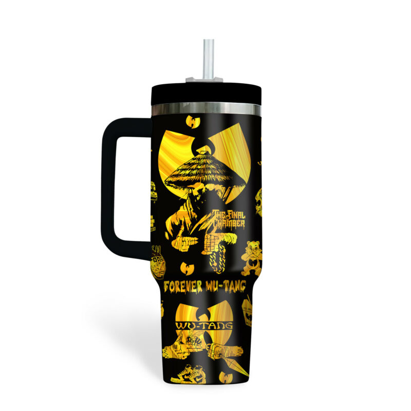 Wu-Tang Clan Music Custom Stanley Quencher 40oz Stainless Steel Tumbler With Handle - Threewoofs - Image 4