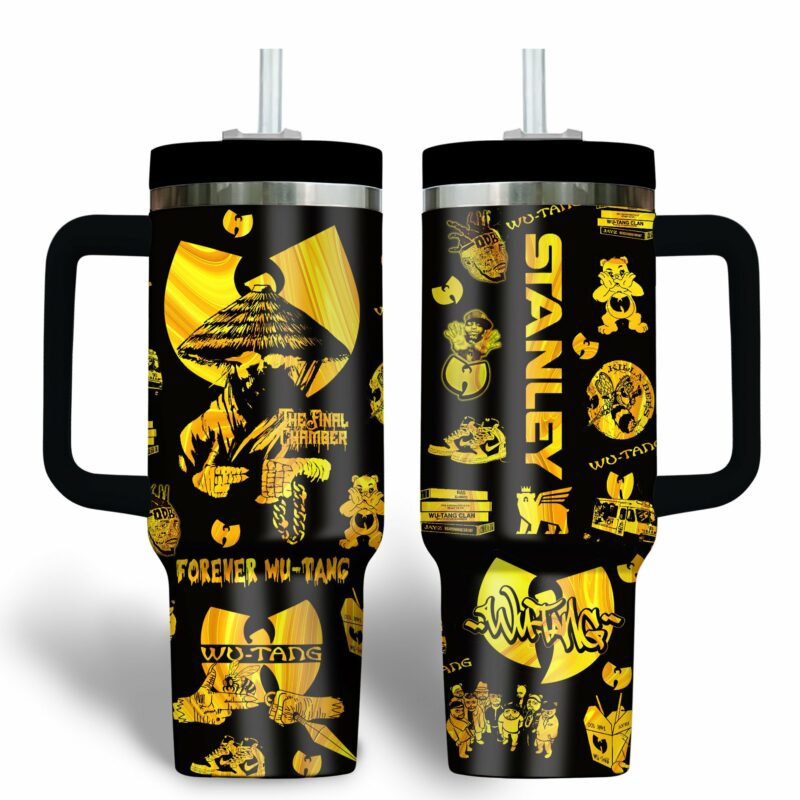 Wu-Tang Clan Music Custom Stanley Quencher 40oz Stainless Steel Tumbler With Handle - Threewoofs - Image 2
