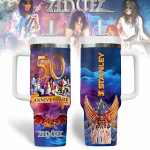 Angel x Helluva Band Music Custom Stanley Quencher 40oz Stainless Steel Tumbler With Handle - Threewoofs