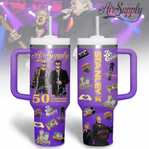 Air Supply Music Custom Stanley Quencher 40oz Stainless Steel Tumbler With Handle - Threewoofs