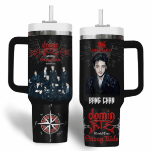 Stray Kids Music Custom Stanley Quencher 40oz Stainless Steel Tumbler With Handle - Threewoofs