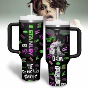 Yungblud Music Custom Stanley Quencher 40oz Stainless Steel Tumbler With Handle - Threewoofs
