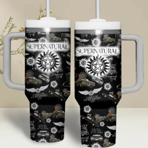 Supernatural TV Series Custom Stanley Quencher 40oz Stainless Steel - Threewoofs