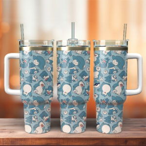 Snorlax Pokemon Anime Christmas Custom Stanley Quencher 40oz Stainless Steel Tumbler - Threewoofs