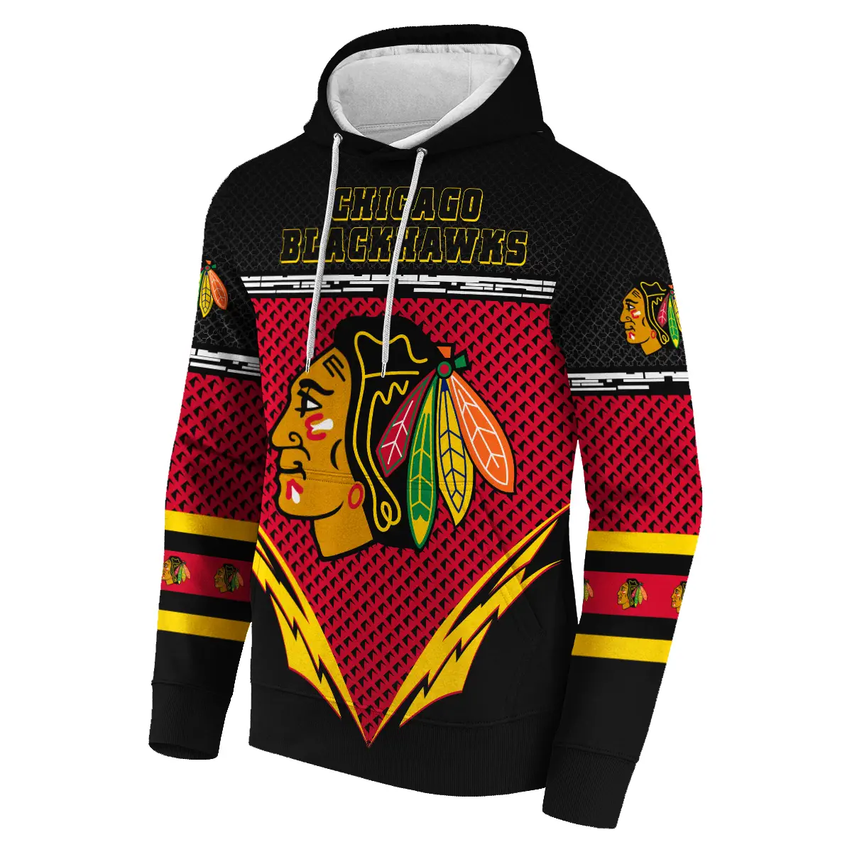Chicago Blackhawks National Hockey League All Over Prints BLNHL010924CBHD - Hoodie - Image 2