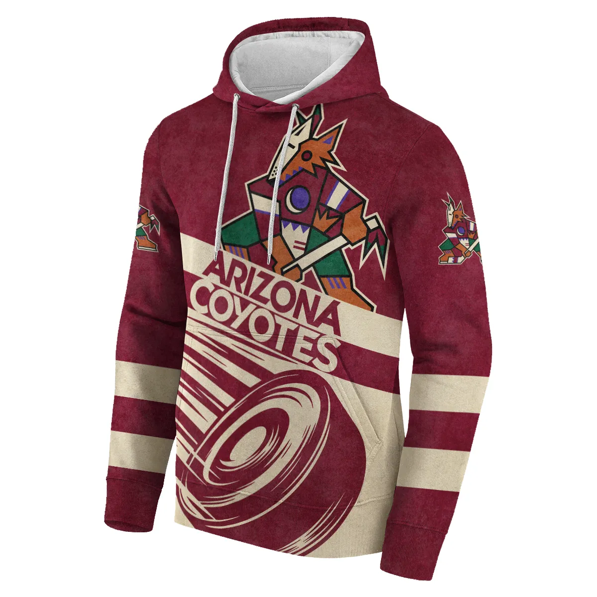 Ice Hockey Puck Arizona Coyotes National Hockey League All Over Prints BLNHL020924ACHD - Hoodie - Image 2