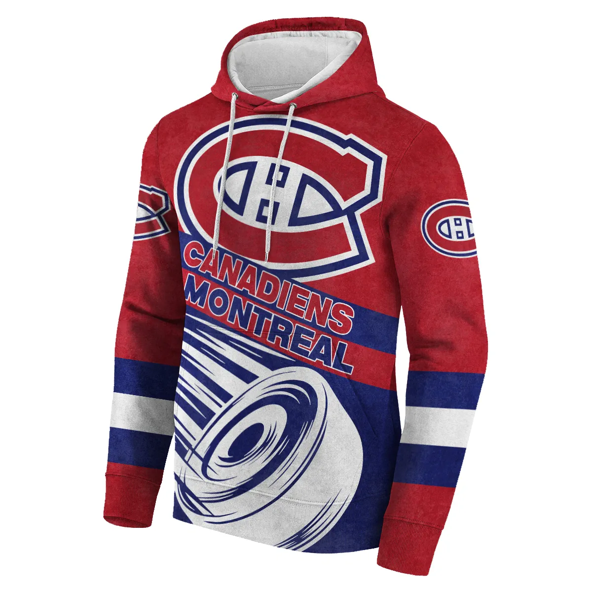 Ice Hockey Puck Montreal Canadiens National Hockey League All Over Prints BLNHL020924MCHD - Hoodie - Image 2