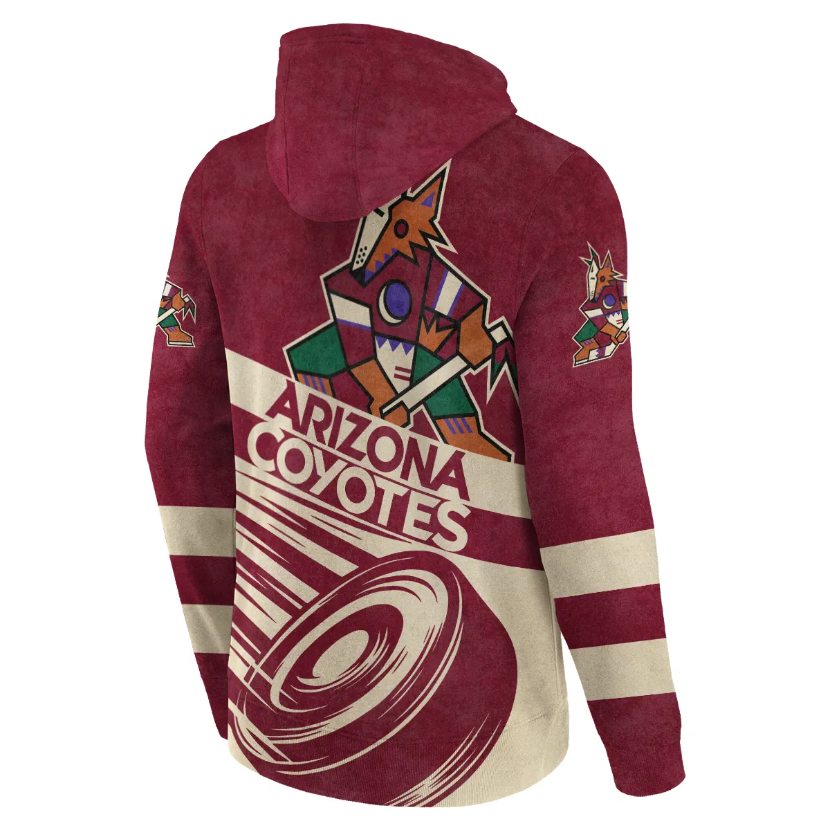 Ice Hockey Puck Arizona Coyotes National Hockey League All Over Prints BLNHL020924ACHD - Hoodie - Image 3