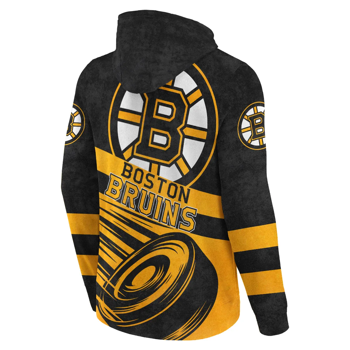 Ice Hockey Puck Boston Bruins National Hockey League All Over Prints BLNHL020924BBHD - Hoodie - Image 3