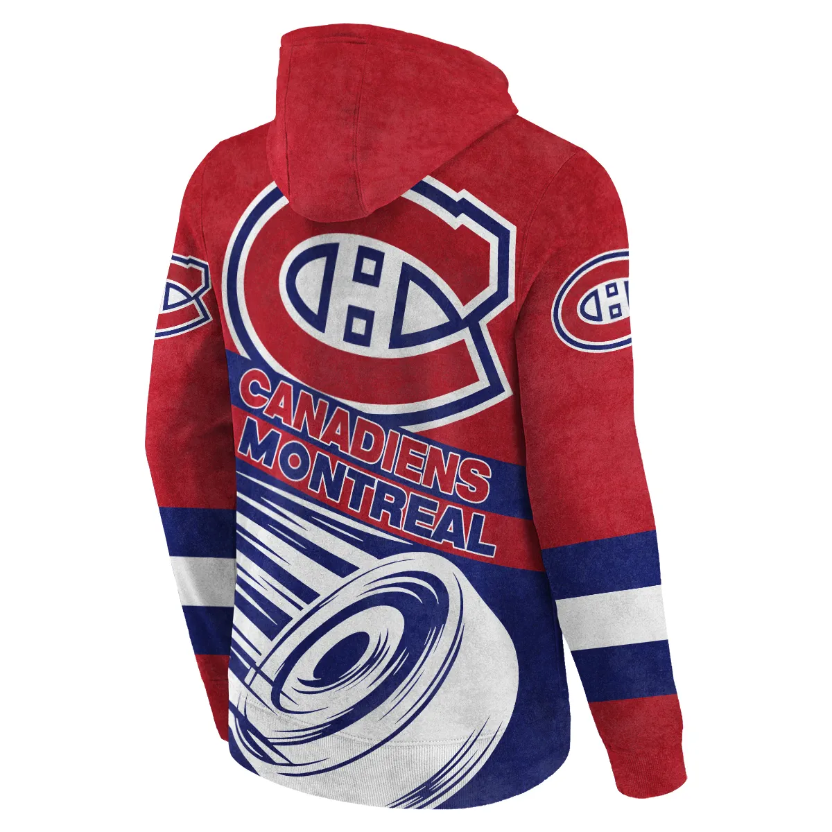Ice Hockey Puck Montreal Canadiens National Hockey League All Over Prints BLNHL020924MCHD - Hoodie - Image 3