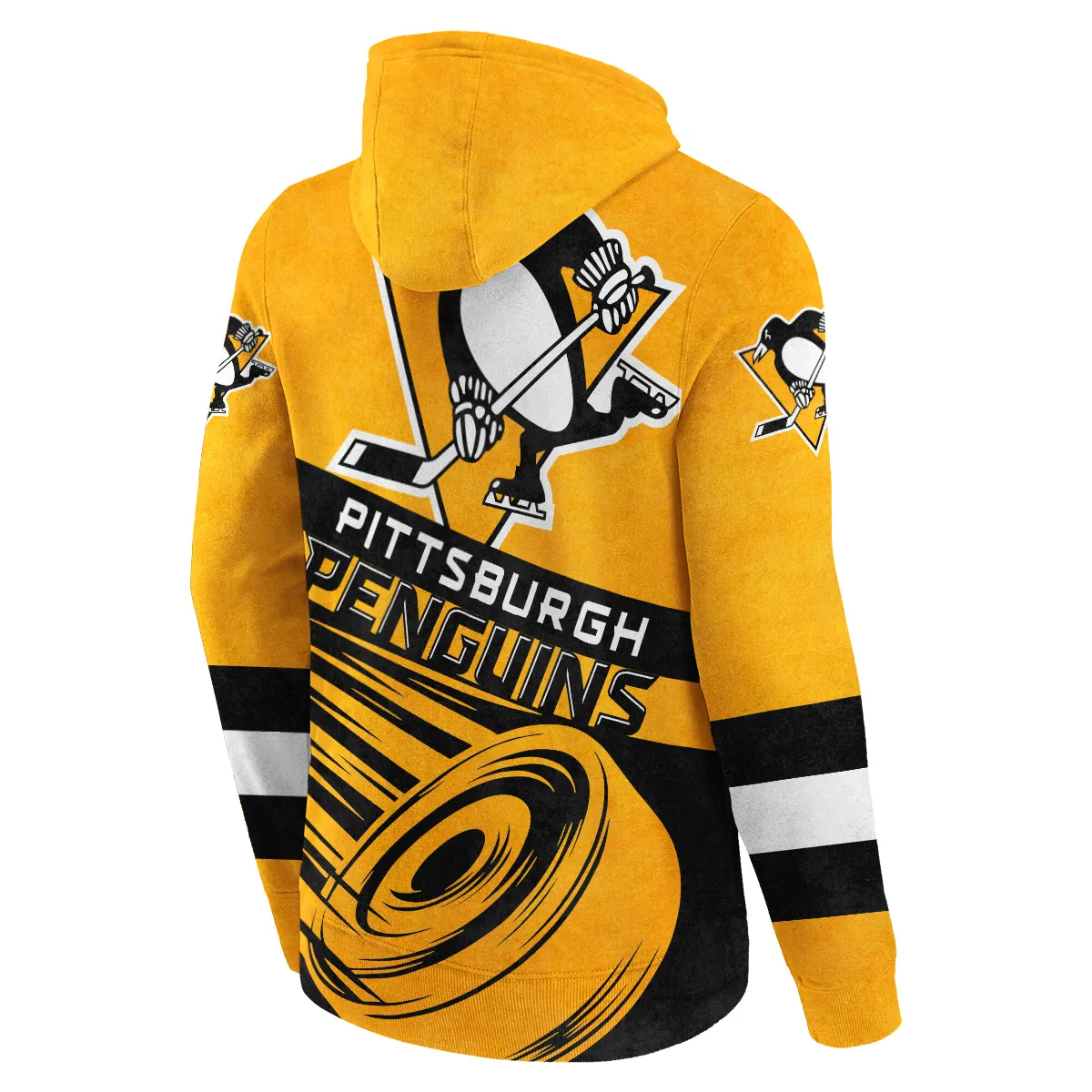 Ice Hockey Puck Pittsburgh Penguins National Hockey League All Over Prints BLNHL020924PPHD - Hoodie - Image 3