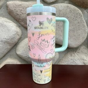 Taylor Swift Music Custom Stanley Quencher 40oz Stainless Steel Tumbler - Threewoofs