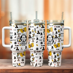 6LACK Music Custom Stanley Quencher 40oz Stainless Steel Tumbler With Handle - Threewoofs