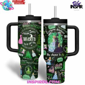 Wicked The Musical Custom Stanley Quencher 40oz Stainless Steel Tumbler - Threewoofs