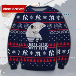Aaron Jugde New York Yankees Ugly Sweater, MLB Christmas Sweater