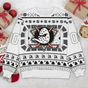 Anaheim Ducks NHL Custom Ugly Christmas Sweater, NHL Christmas Sweater