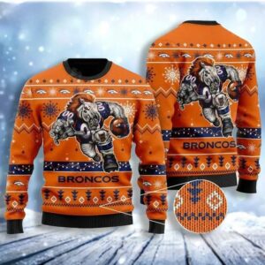 Anime Denver Broncos Ugly Christmas Sweater, NFL Christmas Sweater
