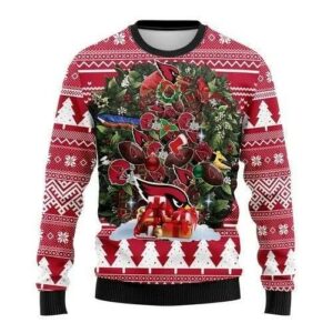 Arizona Cardinals Tree Christmas Ugly Sweater, NFL Christmas Sweater