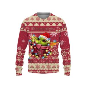 Arizona Diamondbacks Baby Yoda Star Wars Sports Ugly Christmas Sweater, MLB Christmas Sweater