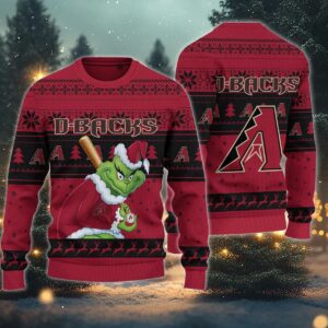 Arizona Diamondbacks Grinch Stolen Ugly Christmas Sweater, MLB Christmas Sweater