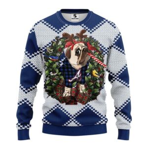Atlanta Braves Pub Dog Ugly Christmas Sweater, MLB Christmas Sweater