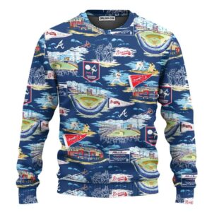 Atlanta Braves Scenic Ugly Christmas Sweater, MLB Christmas Sweater