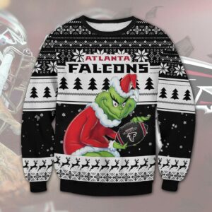 Atlanta Falcons Grinch Stolen Christmas Sweater, NFL Christmas Sweater