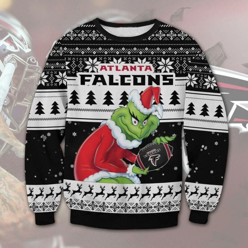 Atlanta Falcons Grinch Stolen Christmas Sweater, NFL Christmas Sweater