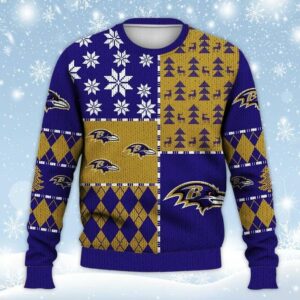 Baltimore Ravens NFL Ugly Christmas Sweater, NFL Christmas Sweater