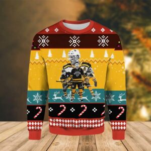 Boston Bruins Tower Team Ugly Christmas Sweater, NHL Christmas Sweater