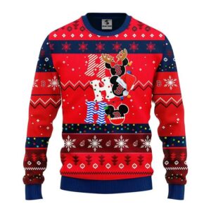 Boston Red Sox Hohoho Ugly Christmas Sweater, MLB Christmas Sweater