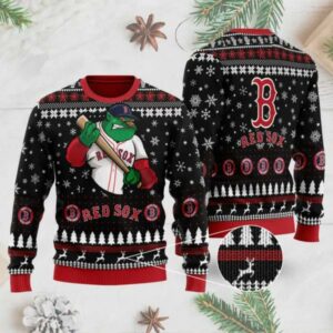 Boston Red Sox Mascot Ugly Christmas Sweater, MLB Christmas Sweater