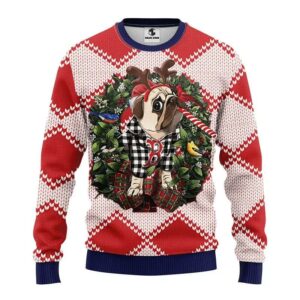 Boston Red Sox Pub Dog Ugly Christmas Sweater, MLB Christmas Sweater