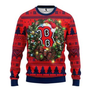 Boston Red Sox Santa Hat Ugly Sweater, MLB Christmas Sweater