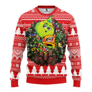 Carolina Hurricanes Grinch Hug Ugly Christmas Sweater, Grinch Xmas Sweater