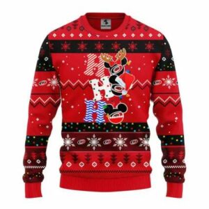Carolina Hurricanes Hohoho Ugly Christmas Sweater, NHL Christmas Sweater