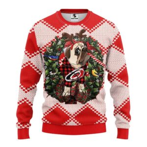 Carolina Hurricanes Pub Dog Ugly Christmas Sweater, NHL Christmas Sweater