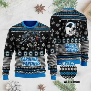 Carolina Panthers 3D Printed Ugly Christmas Sweater, NFL Christmas Sweater
