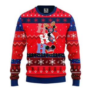 Chicago Cubs Hohoho Ugly Christmas Sweater, MLB Christmas Sweater